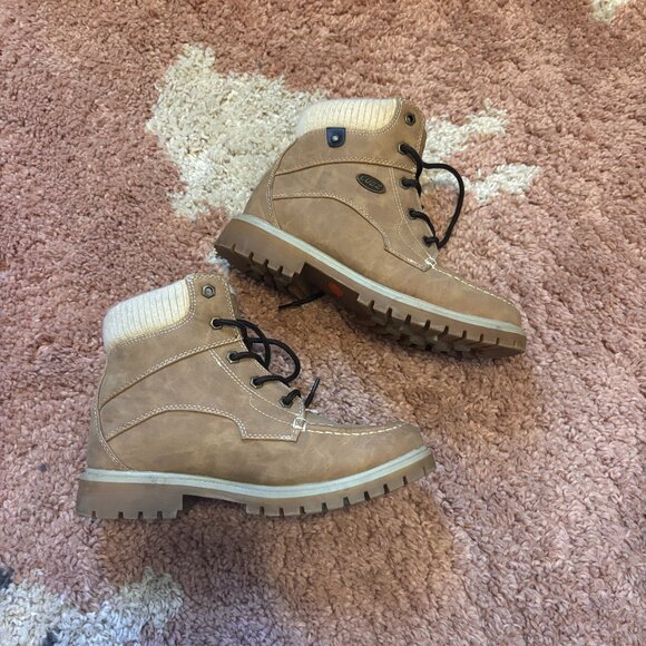 Lugz Shoes - Lugz Women’s Waurod-265 Lace Up Ankle Boot Light Golden Wheat Sz 9 - C23AR-11/20